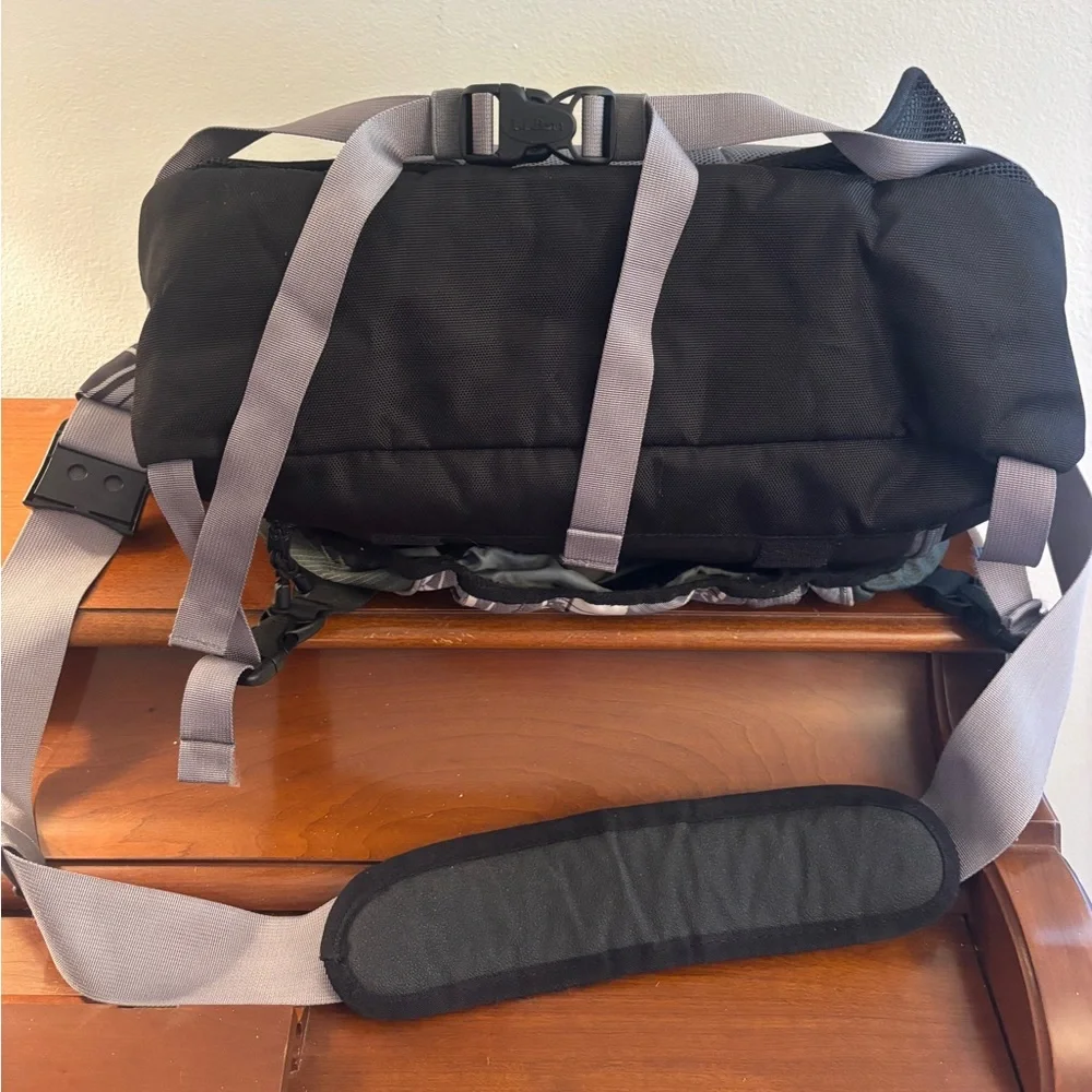 Y2K L.L.Bean Plaid Nylon Messenger Bag Commuter Crossbody